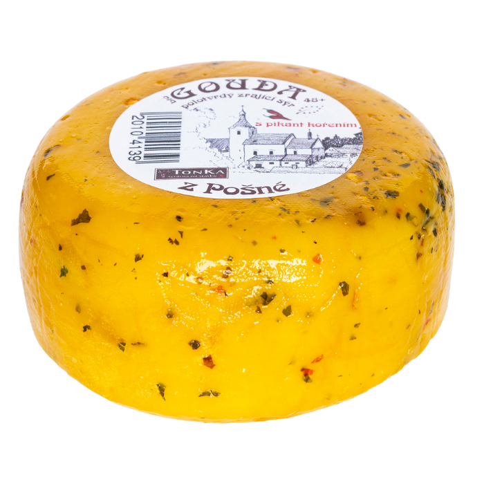 BIO Gouda z Pošné - s pikantním kořením
