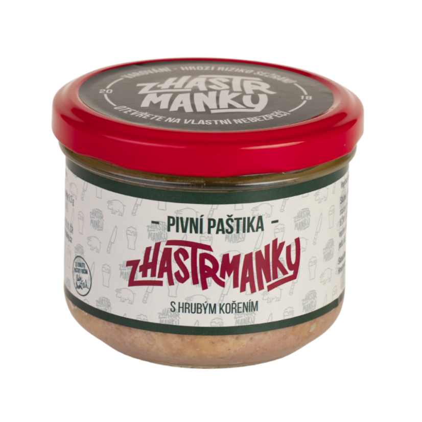 Pivní paštika - 170 g - Koření: S hrubým kořením