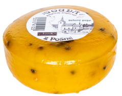 BIO Gouda z Pošné - se zeleným pepřem